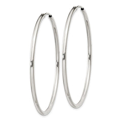 Sterling Silver 2mm Hoop Earrings