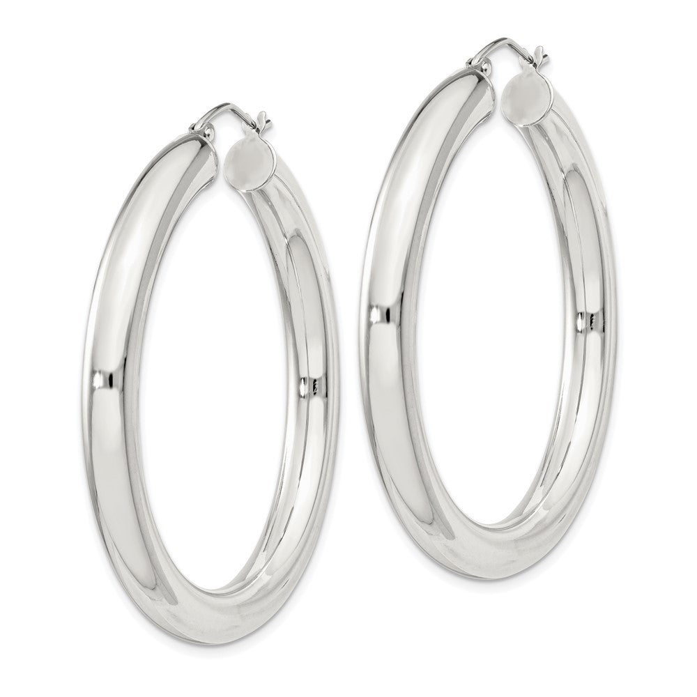 Sterling Silver 5mm Round Hoop Earrings