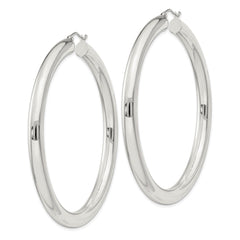 Sterling Silver 5mm Round Hoop Earrings