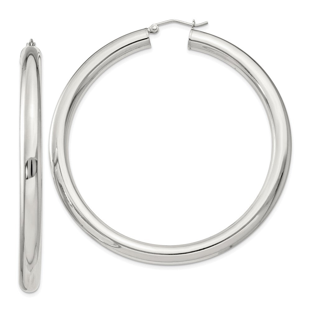 Sterling Silver 5mm Round Hoop Earrings