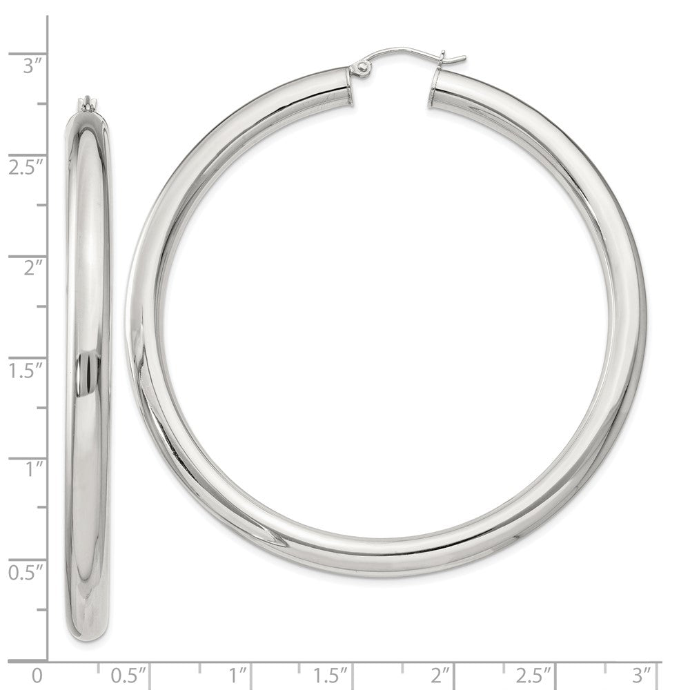 Sterling Silver 5mm Round Hoop Earrings