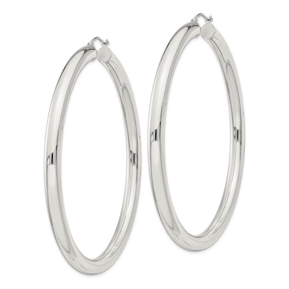 Sterling Silver 5mm Round Hoop Earrings