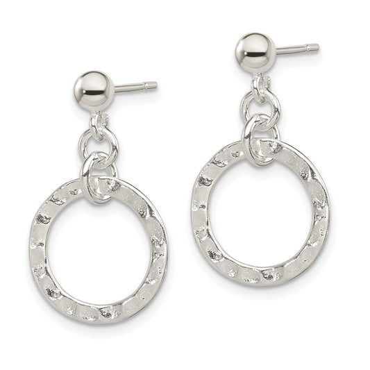 Sterling Silver Dangling Circle Earrings