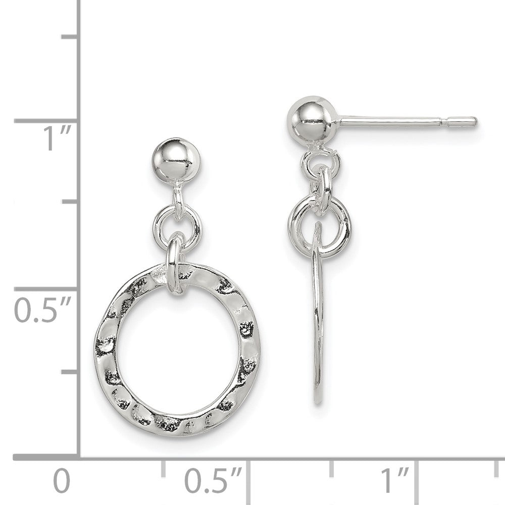 Sterling Silver Dangling Circle Earrings