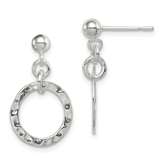 Sterling Silver Dangling Circle Earrings