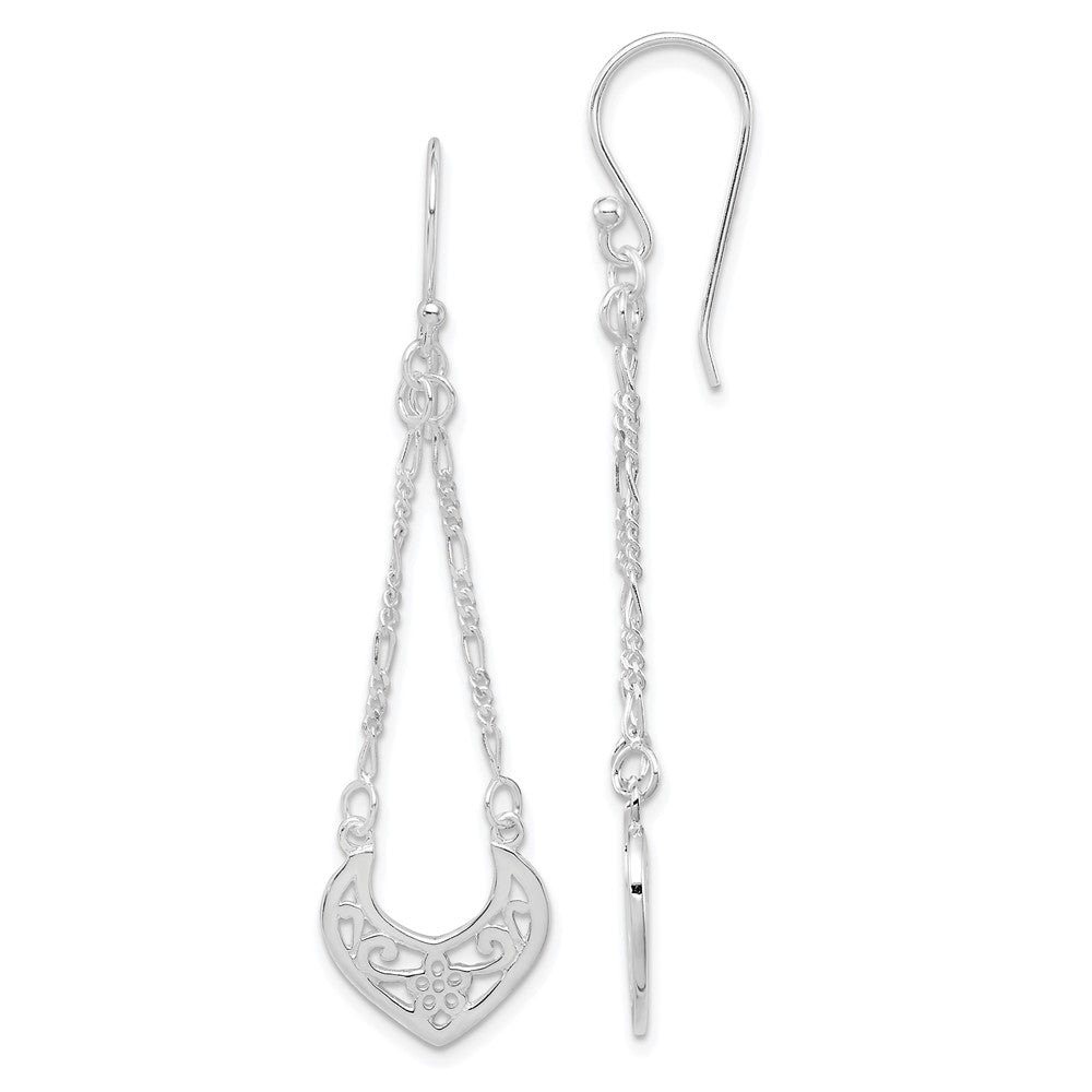 Sterling Silver Filigree Dangle Earrings