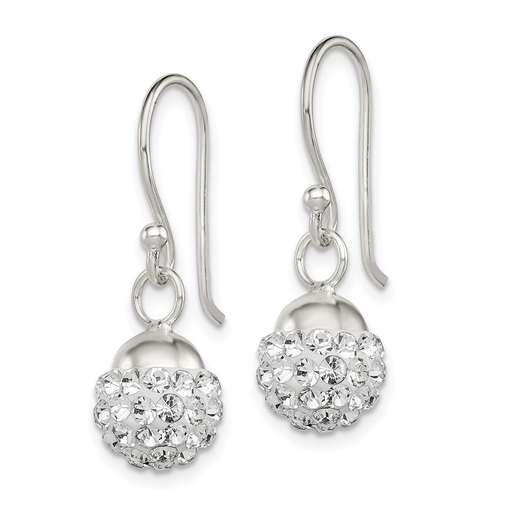 Sterling Silver Dangle with Stellux Crystal Earrings