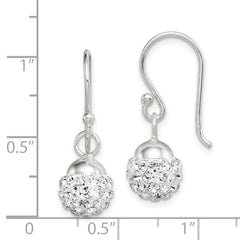 Sterling Silver Dangle with Stellux Crystal Earrings