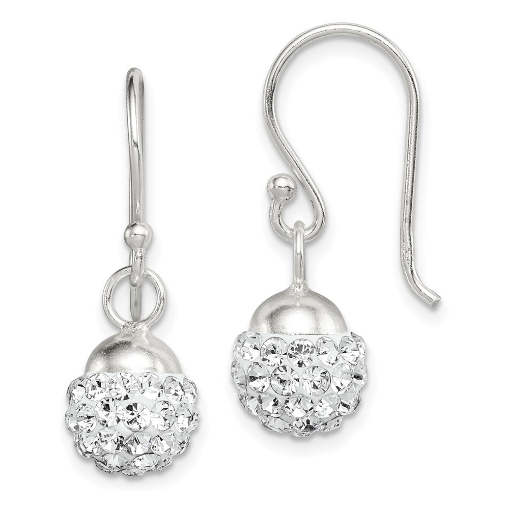 Sterling Silver Dangle with Stellux Crystal Earrings