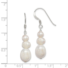 Sterling Silver FWC Pearl Dangle Earrings