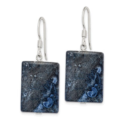 Sterling Silver Blue Sodalite Earrings