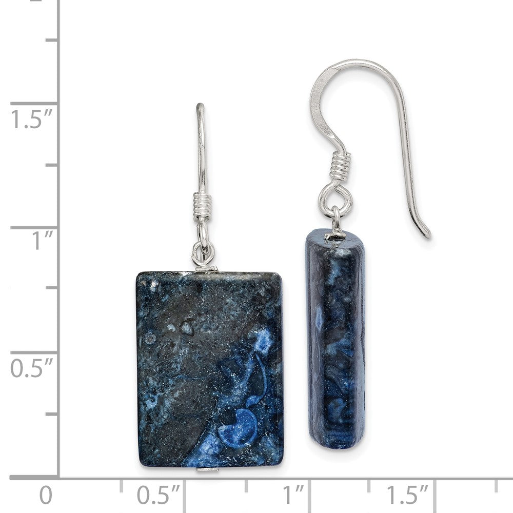 Sterling Silver Blue Sodalite Earrings