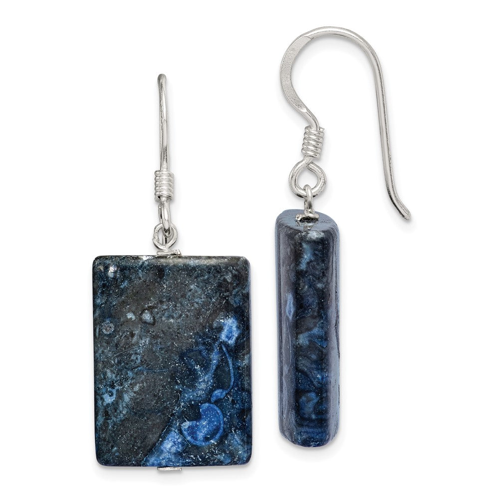 Sterling Silver Blue Sodalite Earrings