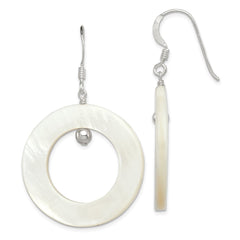 Sterling Silver White Mother of Pearl Earrings