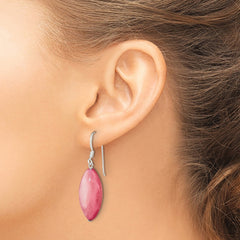 Sterling Silver Pink Mother of Pearl Earrings