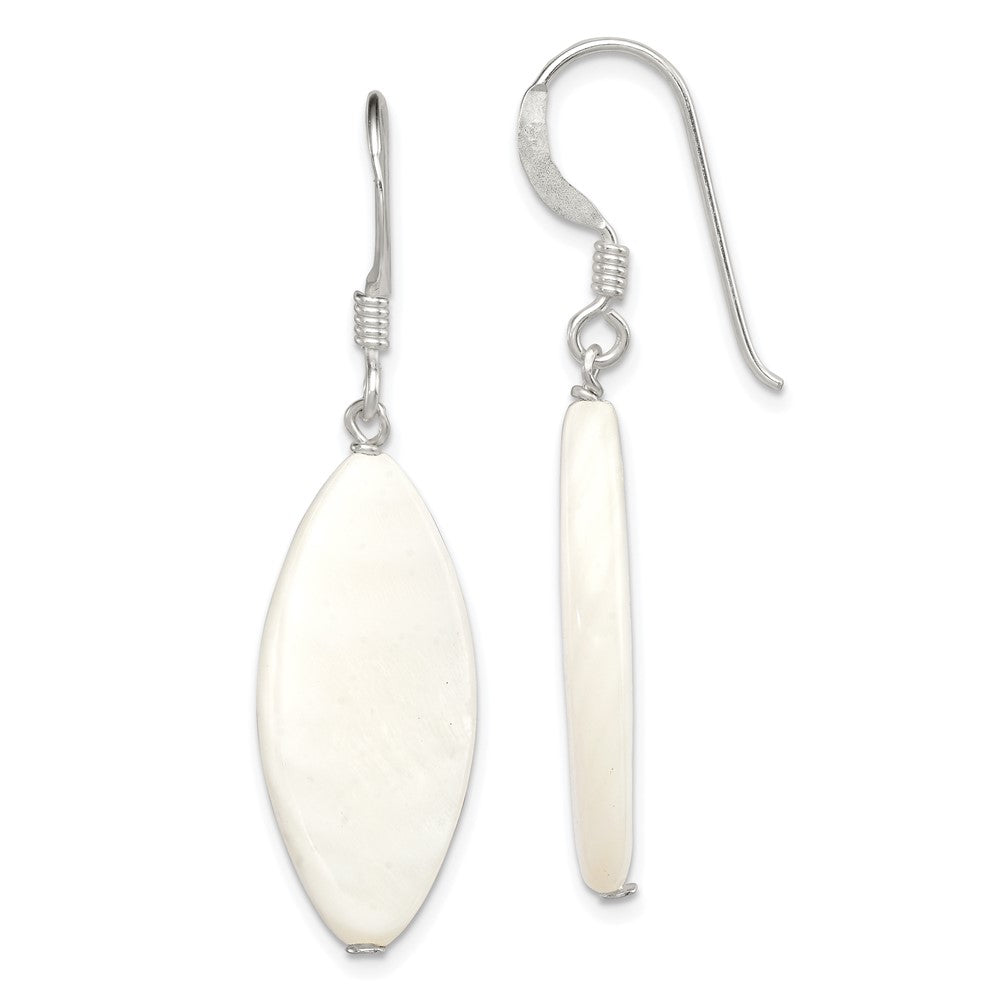 Sterling Silver White Mother of Pearl Earrings