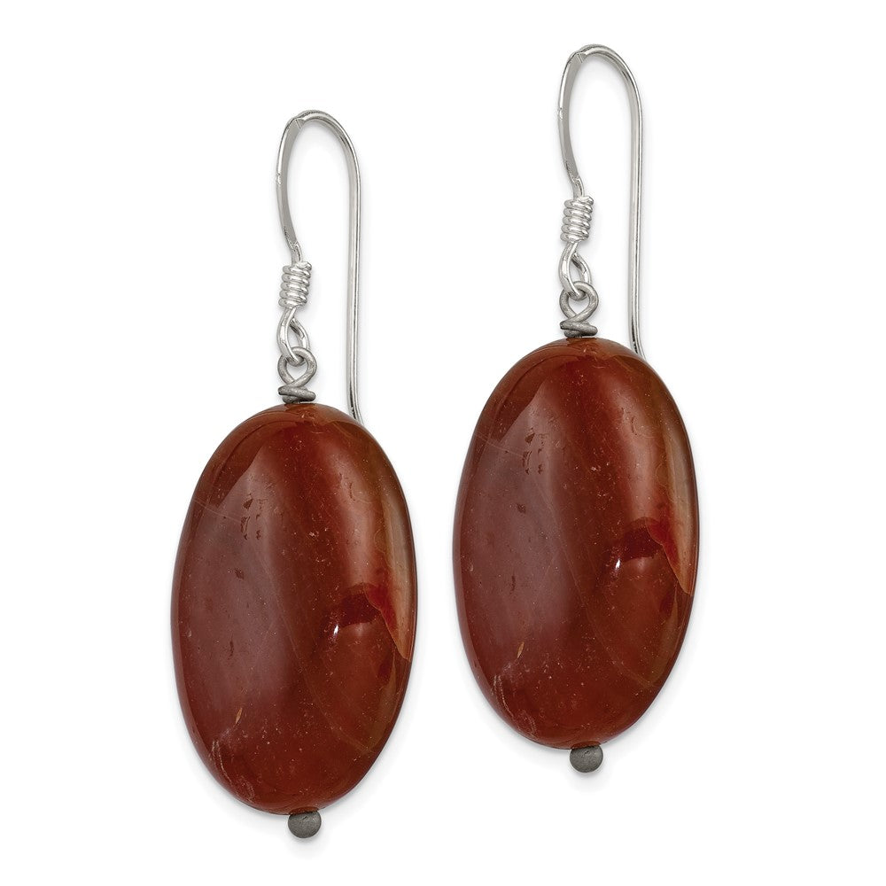 Sterling Silver Brown Sardonyx Dangle Earrings