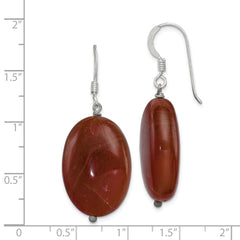 Sterling Silver Brown Sardonyx Dangle Earrings