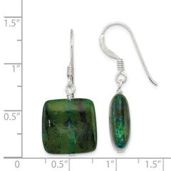 Sterling Silver Chrysocolla Earrings