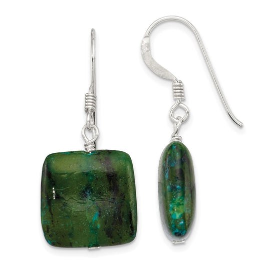 Sterling Silver Chrysocolla Earrings