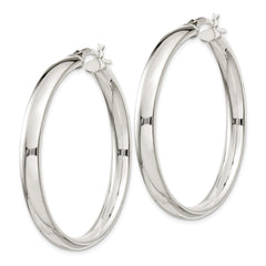 Sterling Silver 5x40mm Hoop Earrings