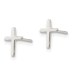 Sterling Silver Cross Mini Earrings