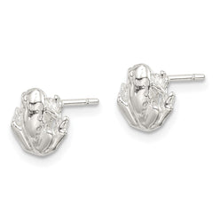Sterling Silver Frog Mini Earrings