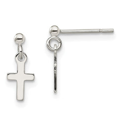 Sterling Silver Cross Post Earrings