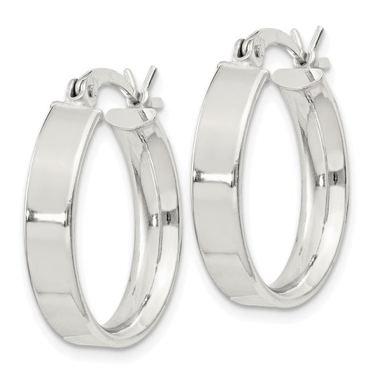 Sterling Silver 4.25x20 Hoop Earrings