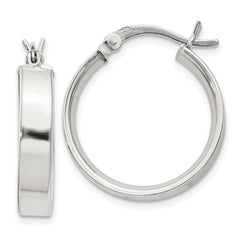 Sterling Silver 4.25x20 Hoop Earrings