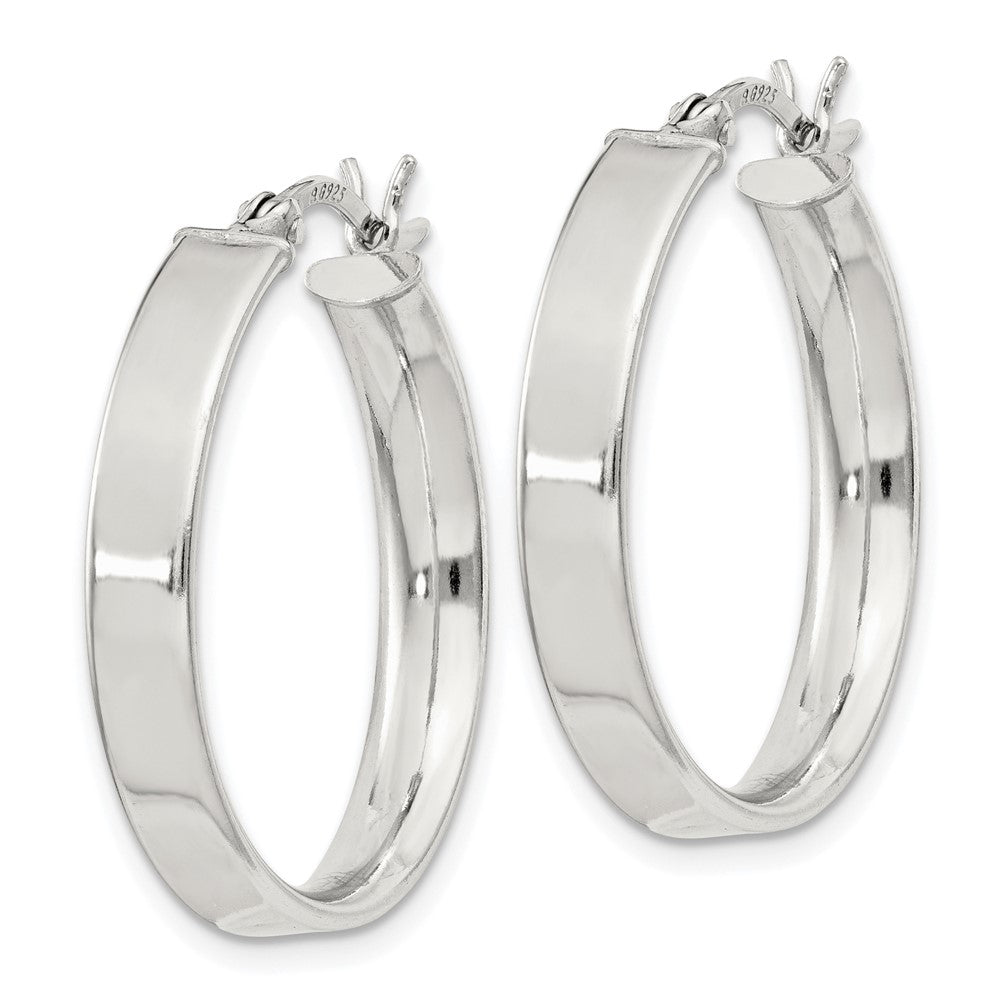 Sterling Silver 4.25x25Hoop Earrings