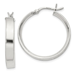 Sterling Silver 4.25x25Hoop Earrings