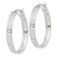 Sterling Silver 4.25x30 Hoop Earrings