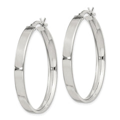 Sterling Silver 4.25x35 Hoop Earrings