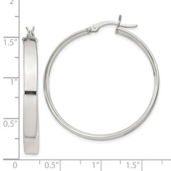 Sterling Silver 4.25x35 Hoop Earrings