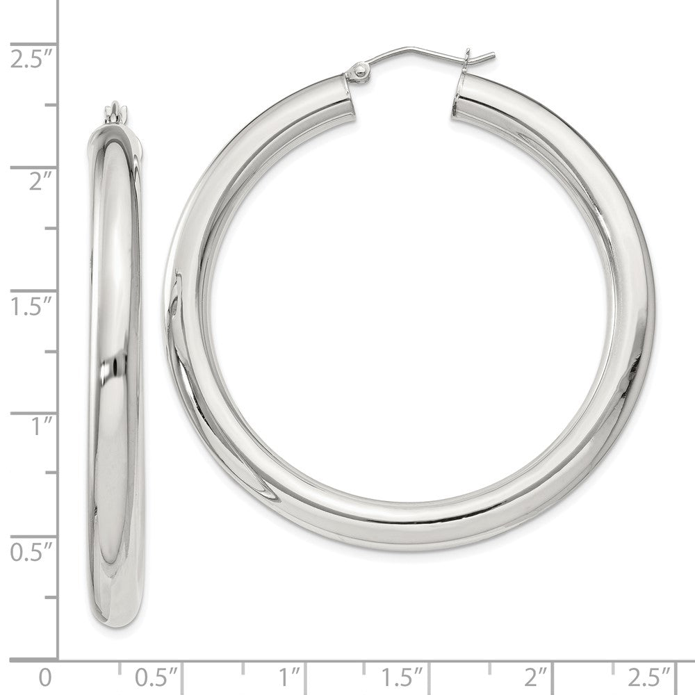 Sterling Silver 5mm Round Hoop Earrings