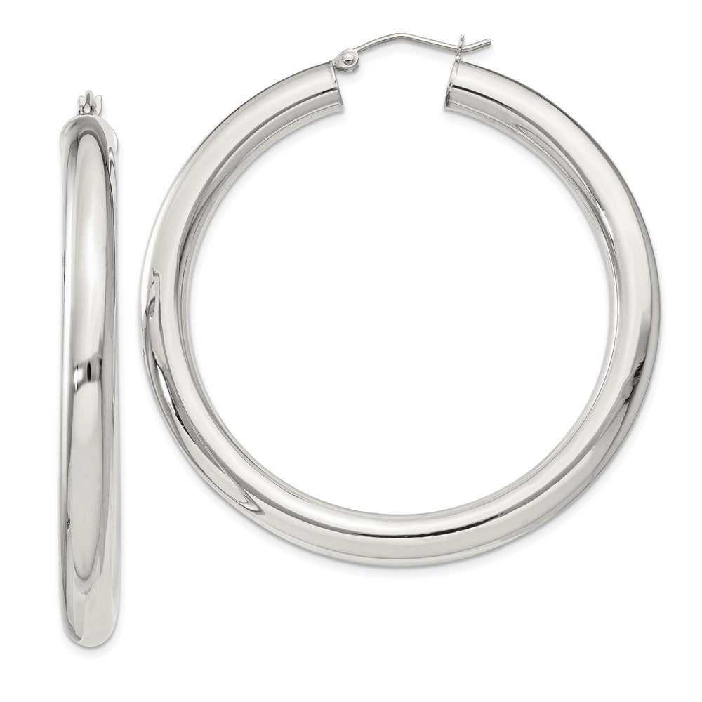 Sterling Silver 5mm Round Hoop Earrings