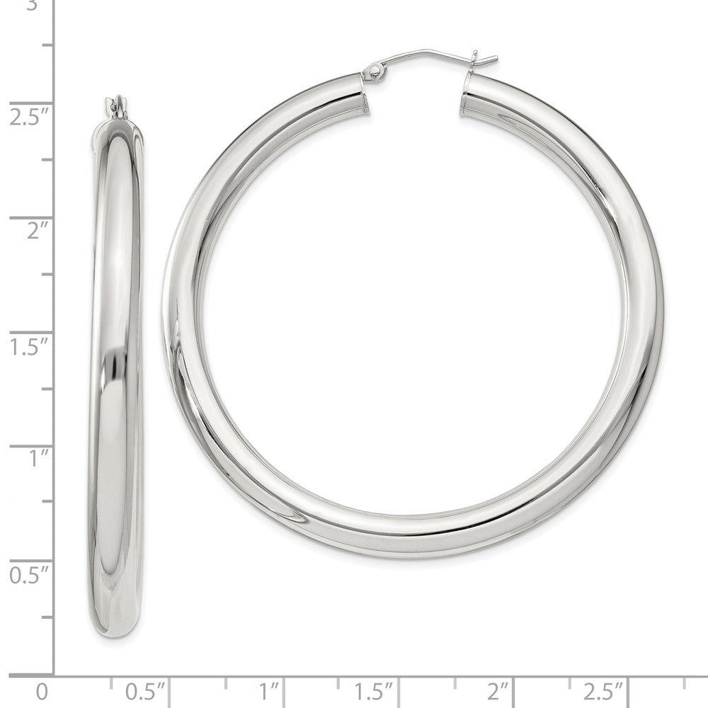 Sterling Silver 5mm Round Hoop Earrings