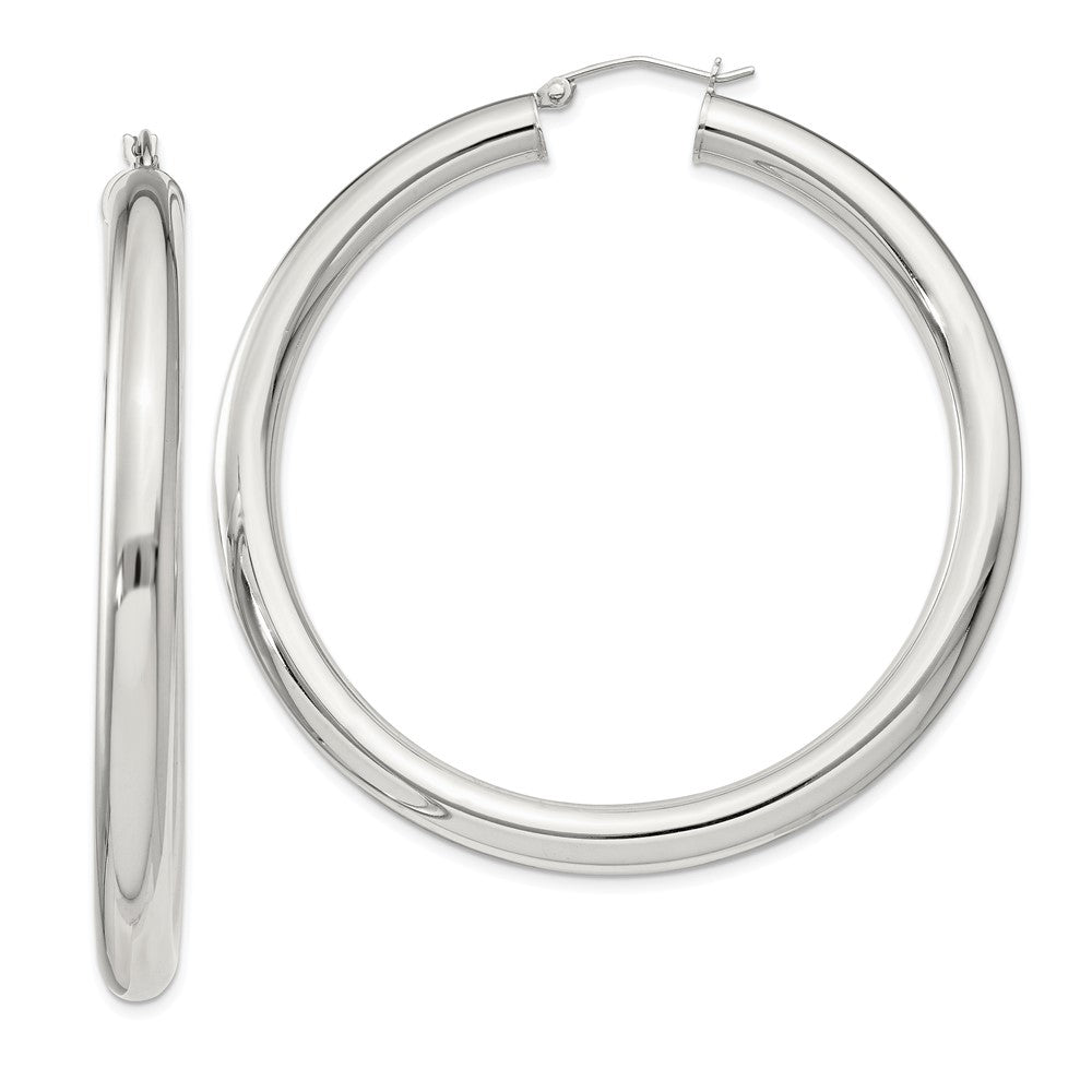 Sterling Silver 5mm Round Hoop Earrings