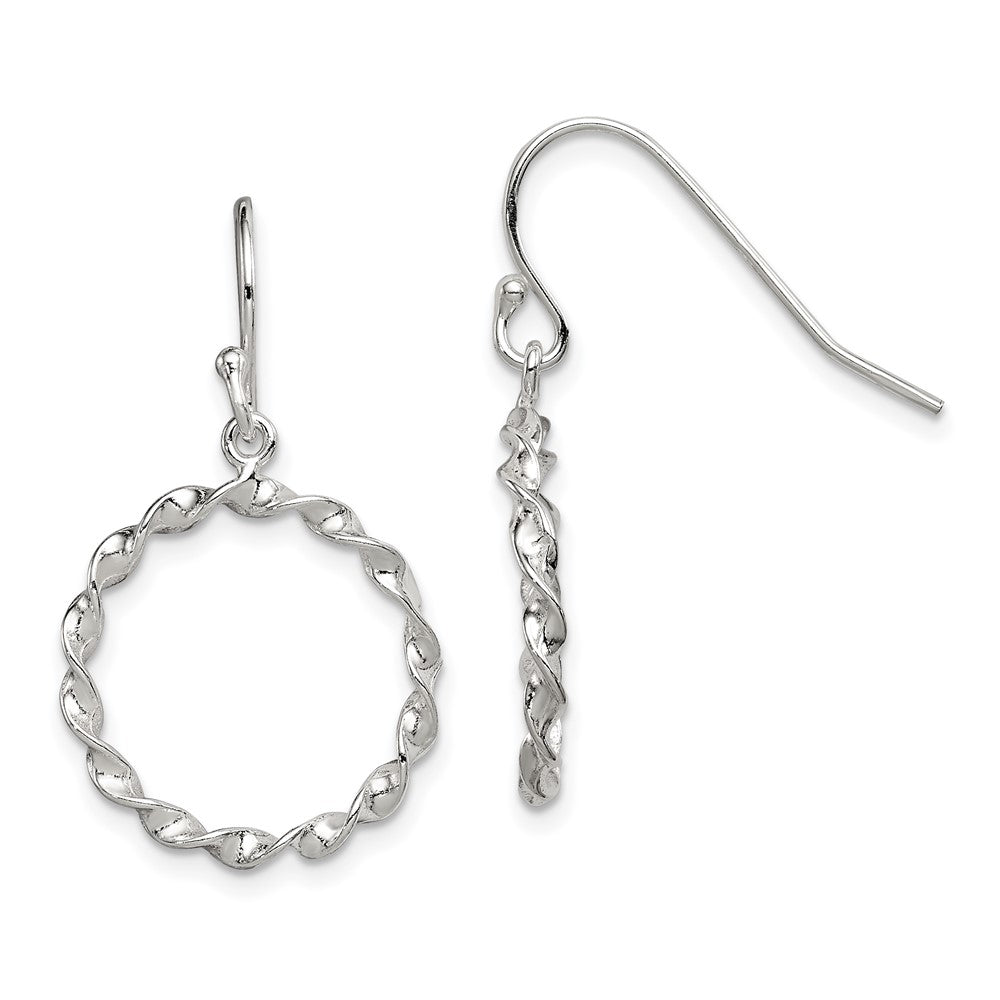 Sterling Silver Dangle Shepherd Hook Earrings