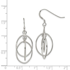 Sterling Silver Dangle Shepherd Hook Earrings