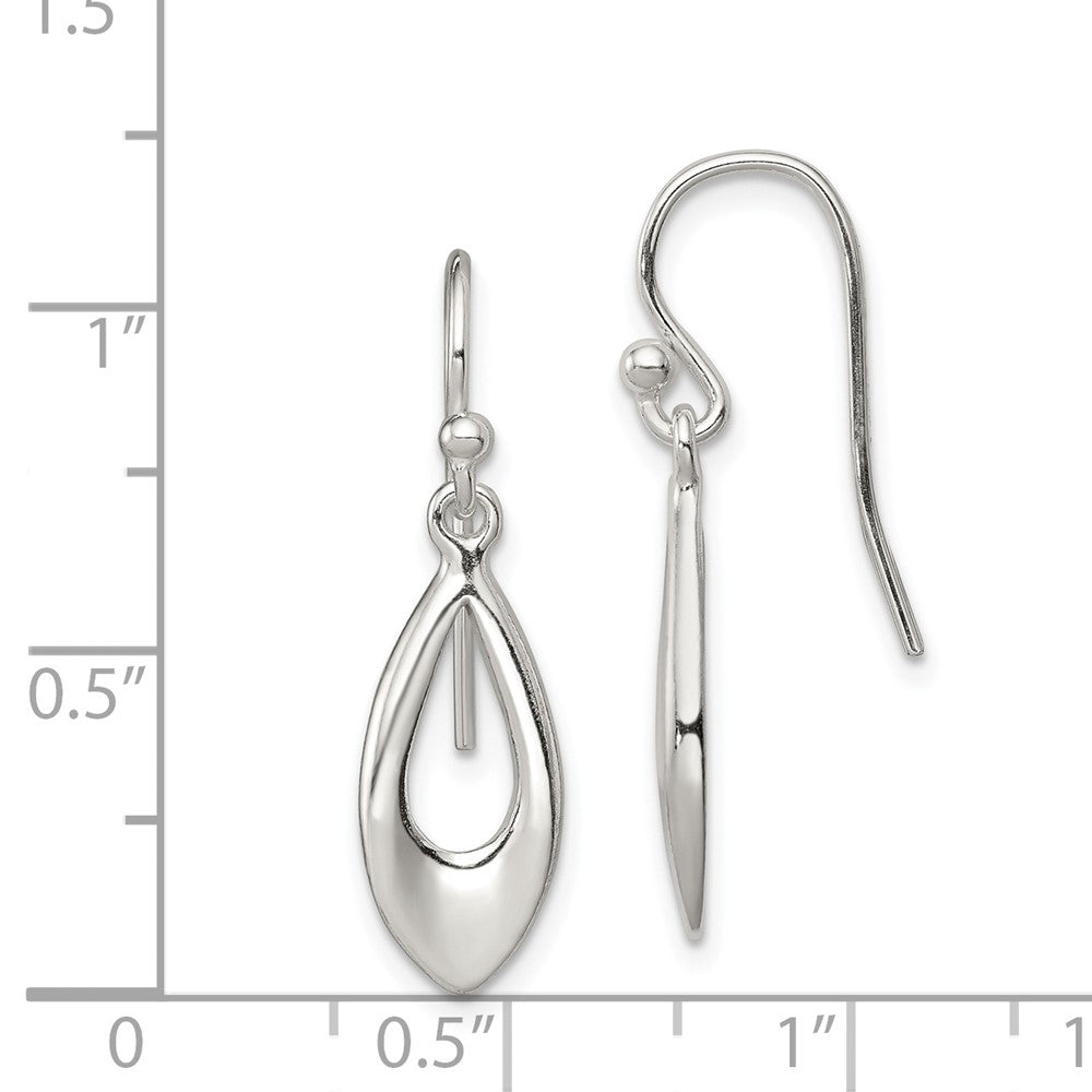 Sterling Silver Dangle Shepherd Hook Earrings