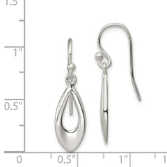 Sterling Silver Dangle Shepherd Hook Earrings