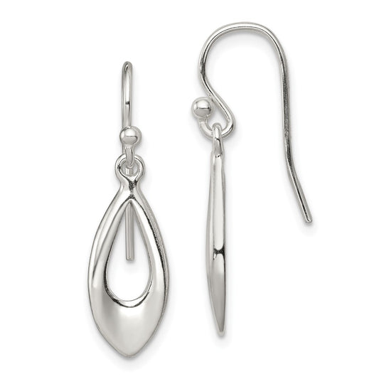 Sterling Silver Dangle Shepherd Hook Earrings