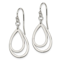 Sterling Silver Dangle Shepherd Hook Earrings