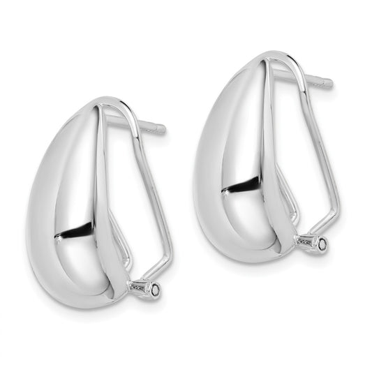 Sterling Silver Omega-back Earrings