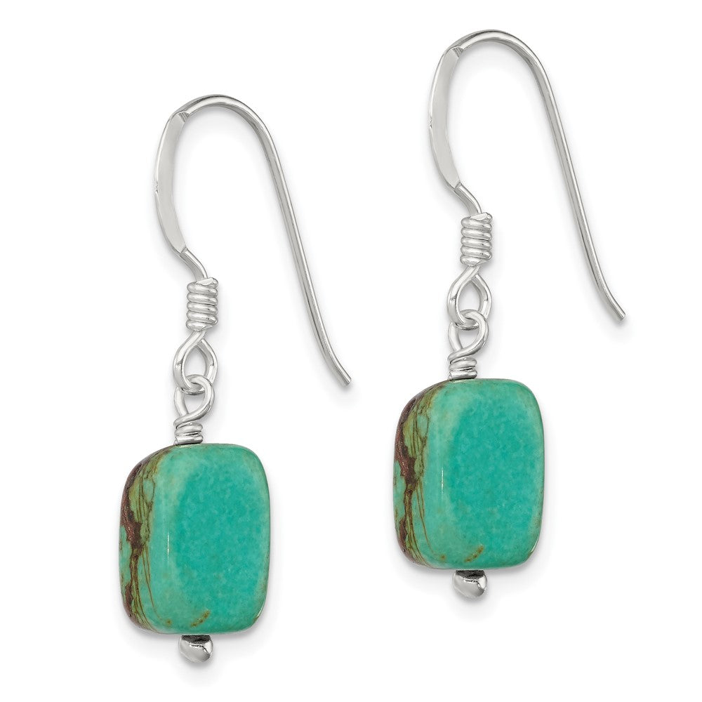 Sterling Silver Dyed Howlite Earrings