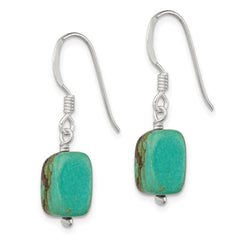 Sterling Silver Dyed Howlite Earrings