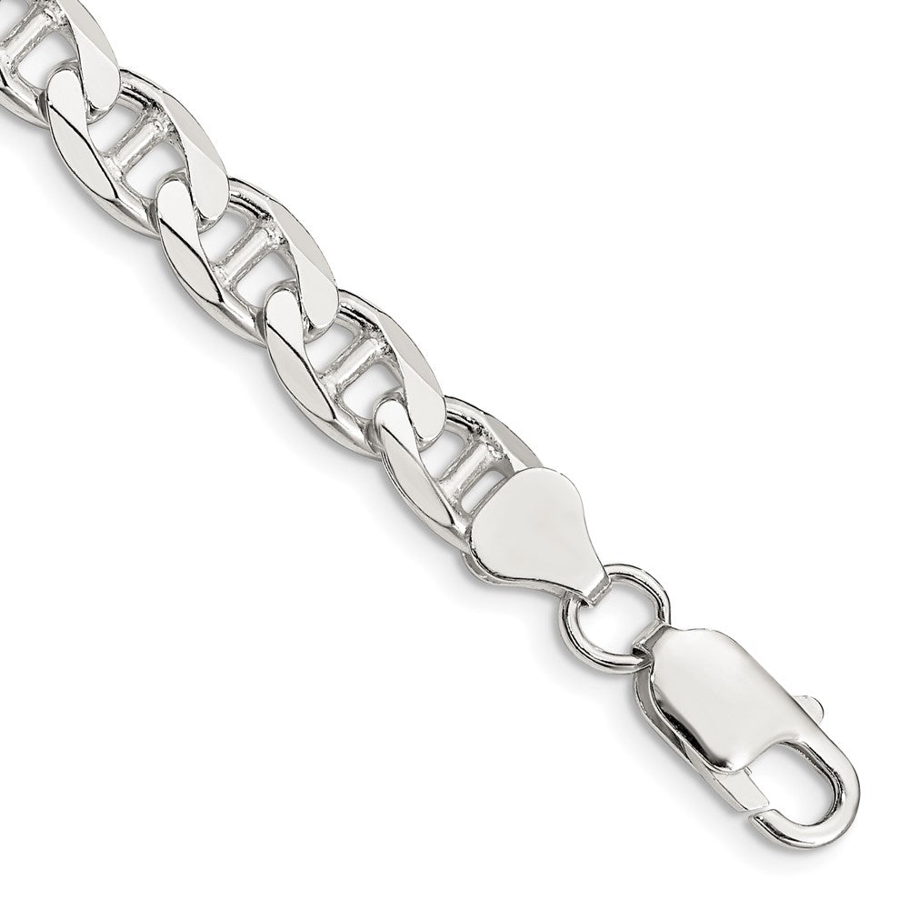 Sterling Silver 7.4mm Flat Anchor Chain