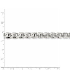 Cadena de ancla plana de plata de ley de 8,9 mm